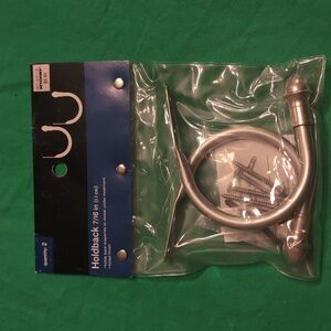 Bed Bath & Beyond Holdback 7/16" Nickel Finish New